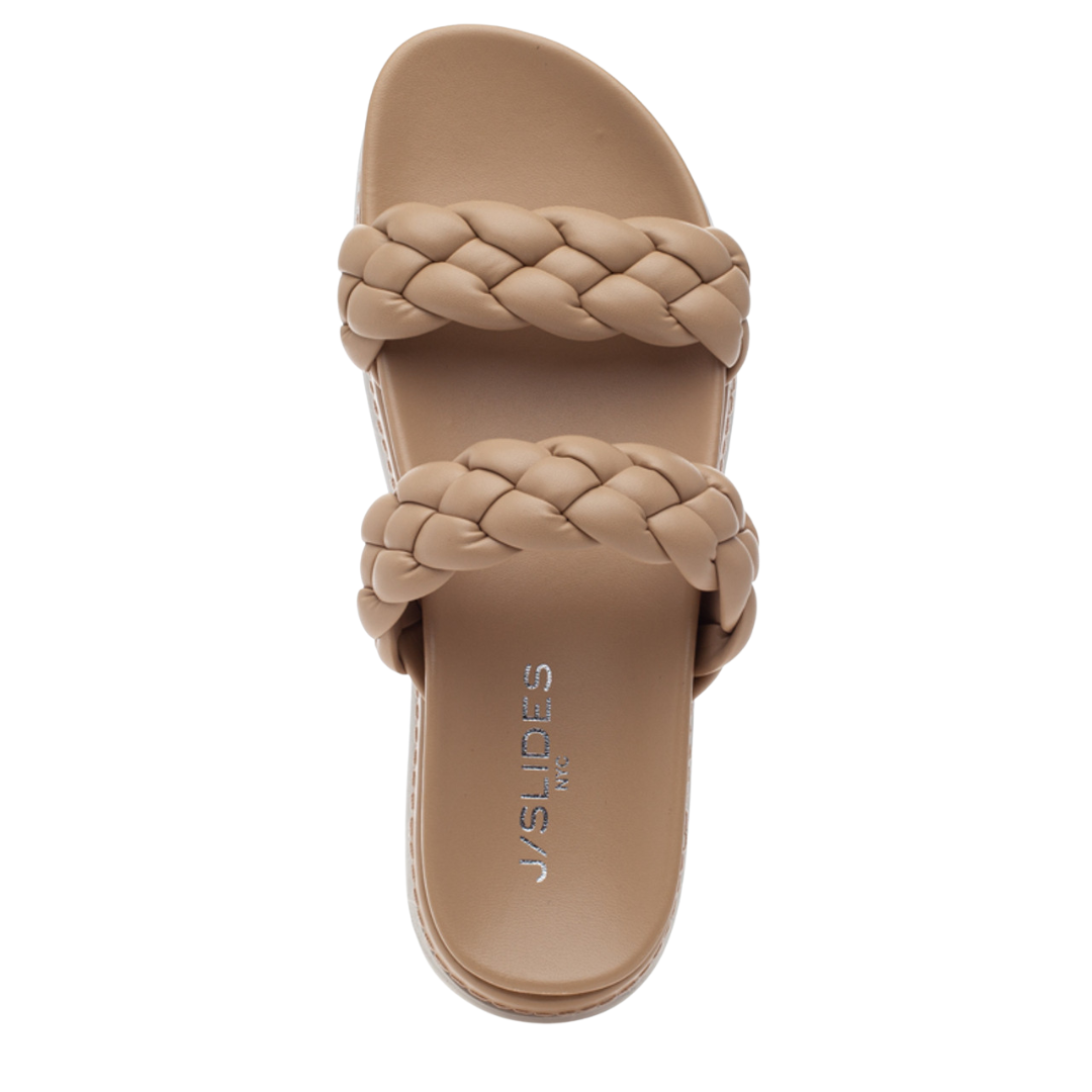 J/Slides Reese Leather Platform Sandals