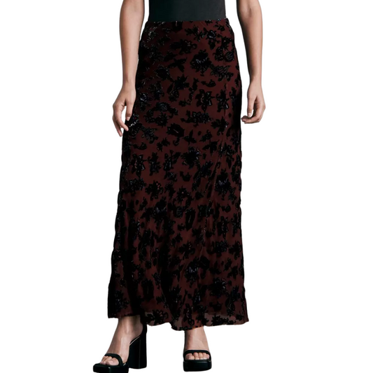 Rag & Bone Eden Velvet Burnout Skirt