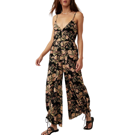 Free People Stand Out Printed Jumpsuit