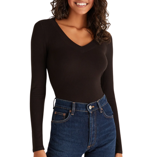 Z Supply Izzy Rib V-Neck Top