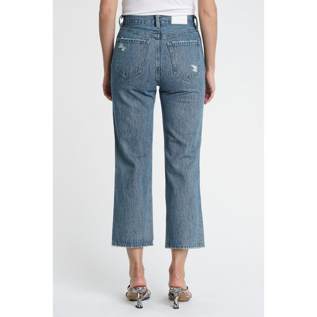 Pistola Cassie High Rise Straight Crop Jeans in Elixir