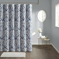 Olliix Home Odette Jacquard Shower Curtain