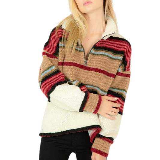 Dylan Dakota Zip Sherpa Pullover