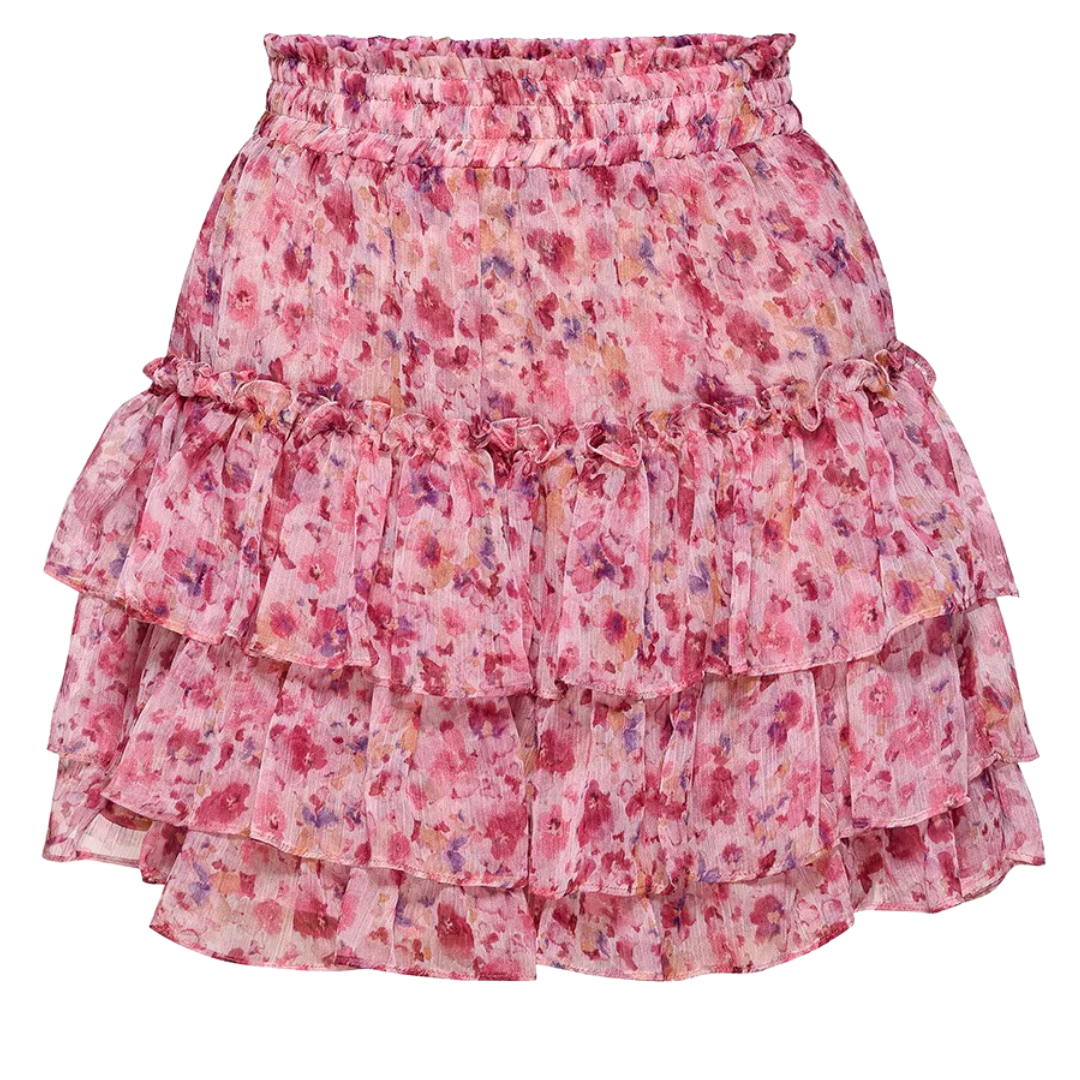 Misa Marina Poly Chiffon Mini Skirt