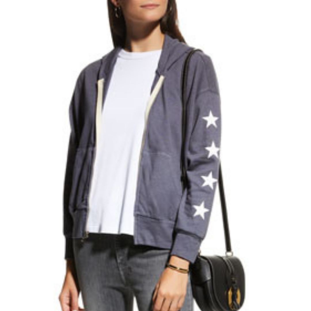 Monrow Star Print Sweatshirt