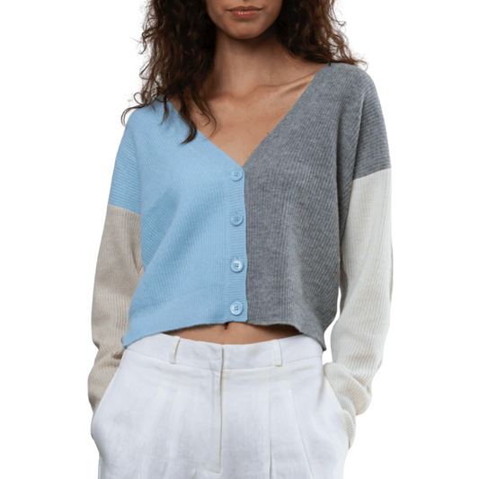 27 Miles Malibu Mariposa Color-Blocked Cardigan