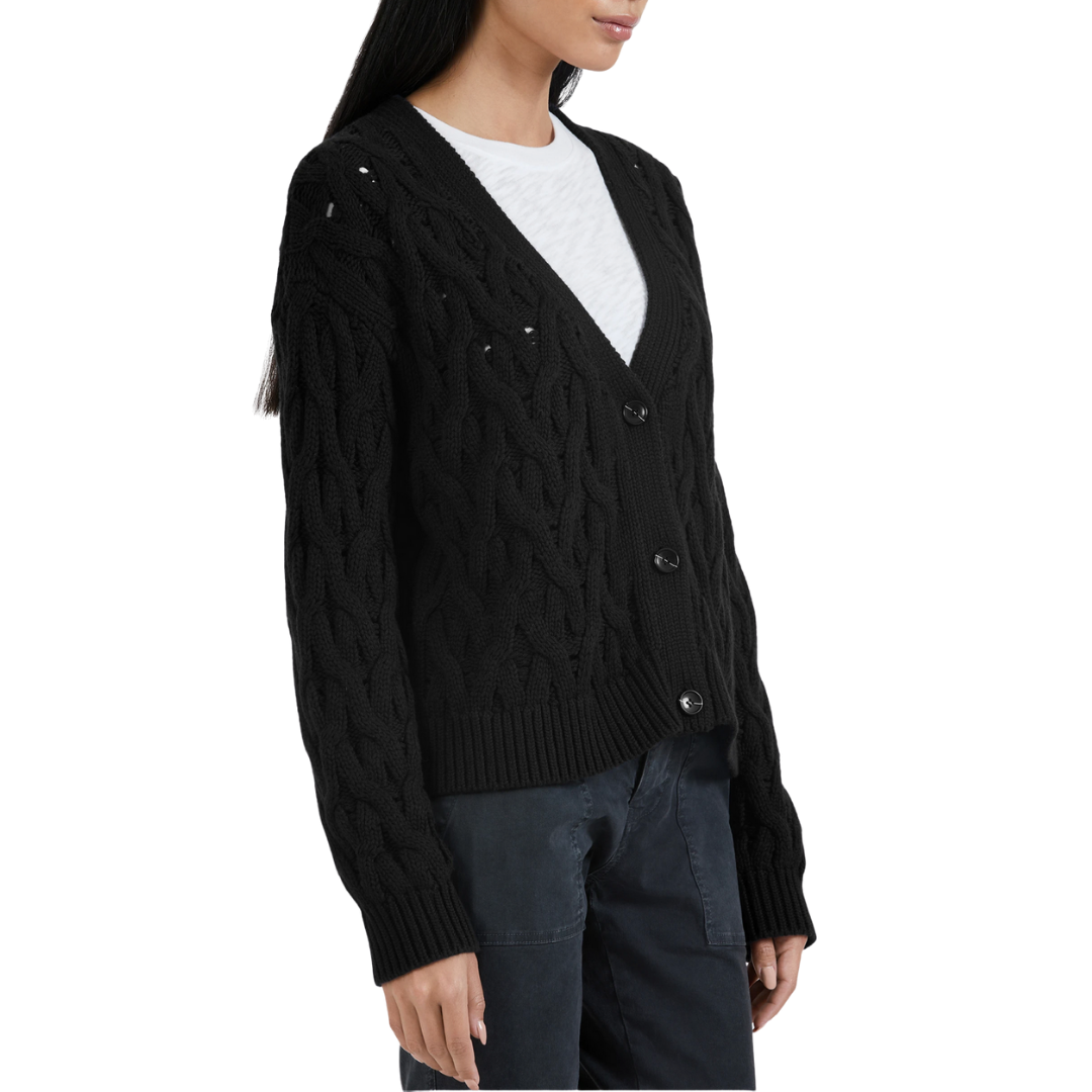 ATM Cashmere Cable Knit Cardigan