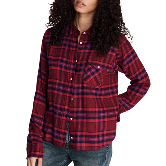 Rag & Bone Jonah Cropped Plaid Shirt