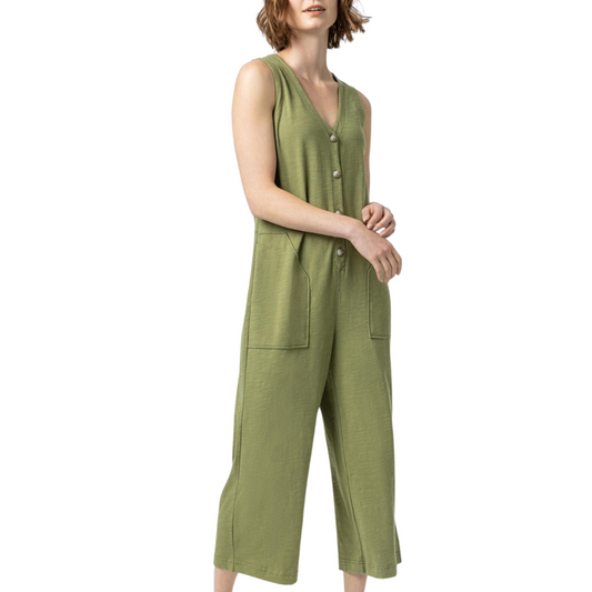 Lilla P Sleeveless Cotton Jumpsuit