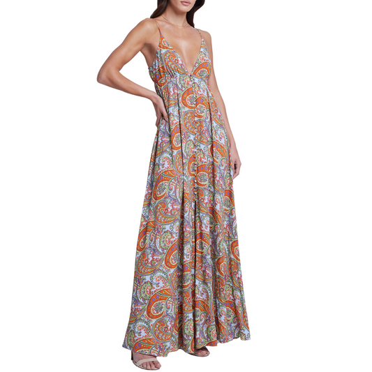 L'Agence Stefani Maxi Dress