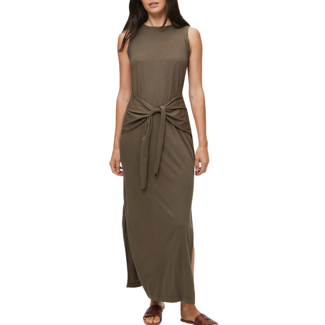 Michael Stars Solange Tie Waist Midi Dress