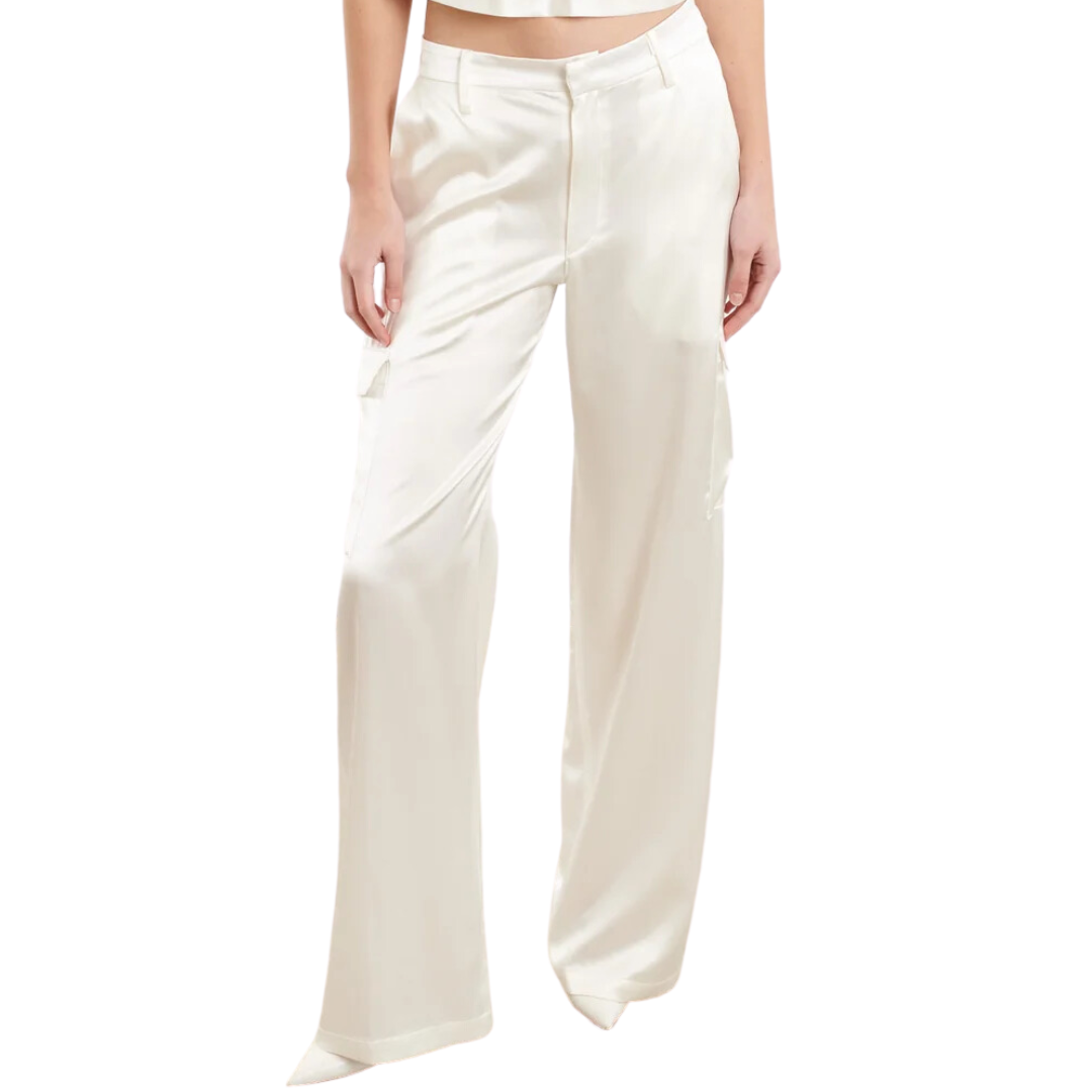 SPRWMN Silk Baggy Cargo Pants