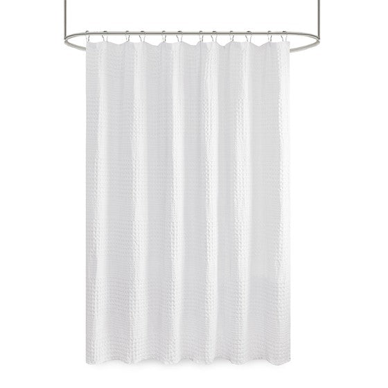 Olliix Home Waffle Shower Curtain