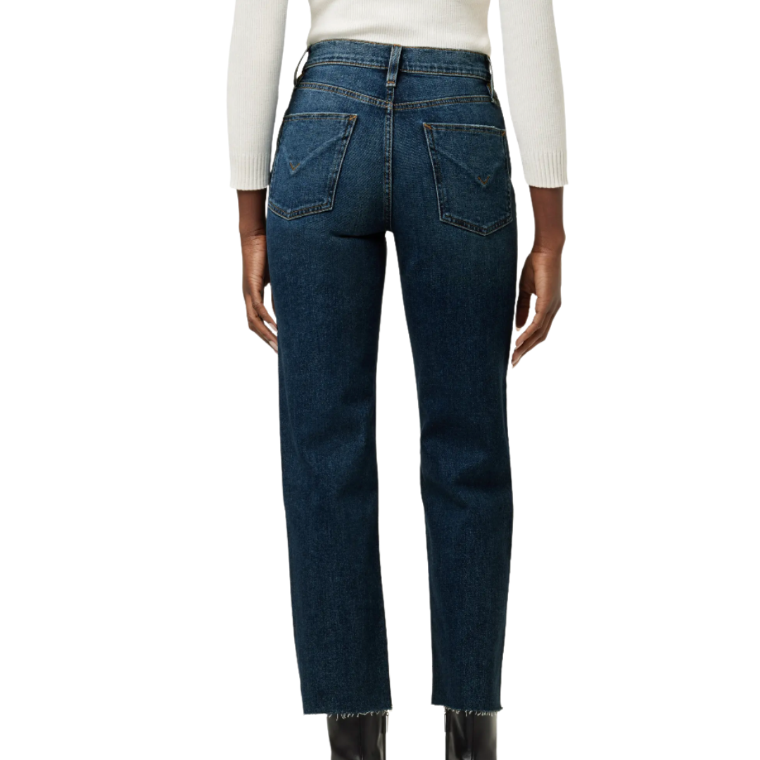 Hudson Remi High Rise Straight Crop Jeans