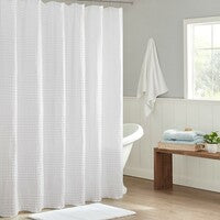 Olliix Home Waffle Shower Curtain