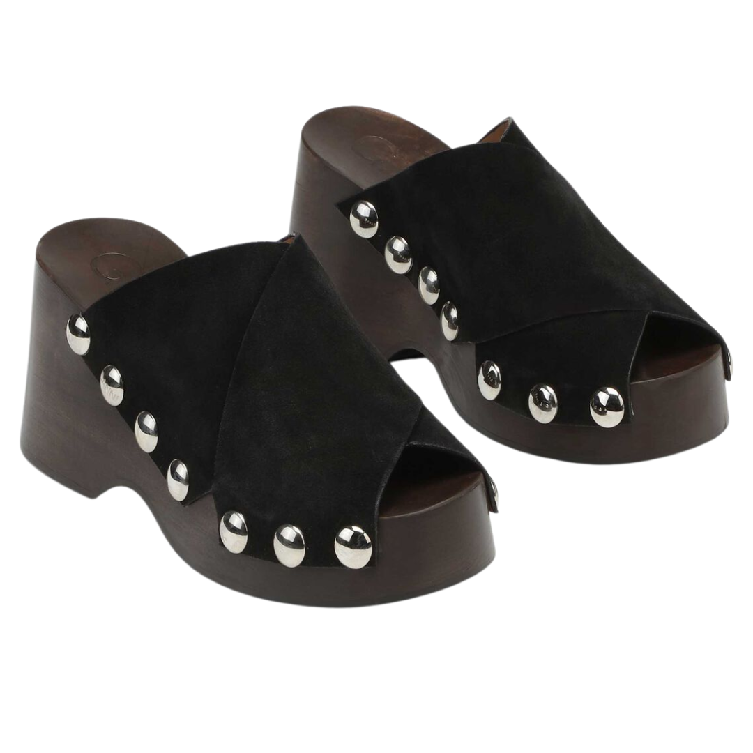 Ganni Chunky Wedge Clogs