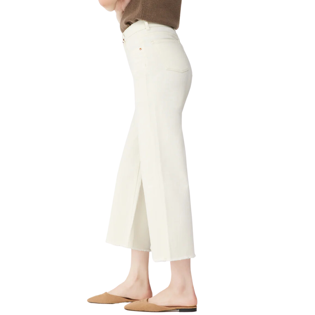 DL 1961 Hepburn Wide Leg High Rise Ankle Jeans