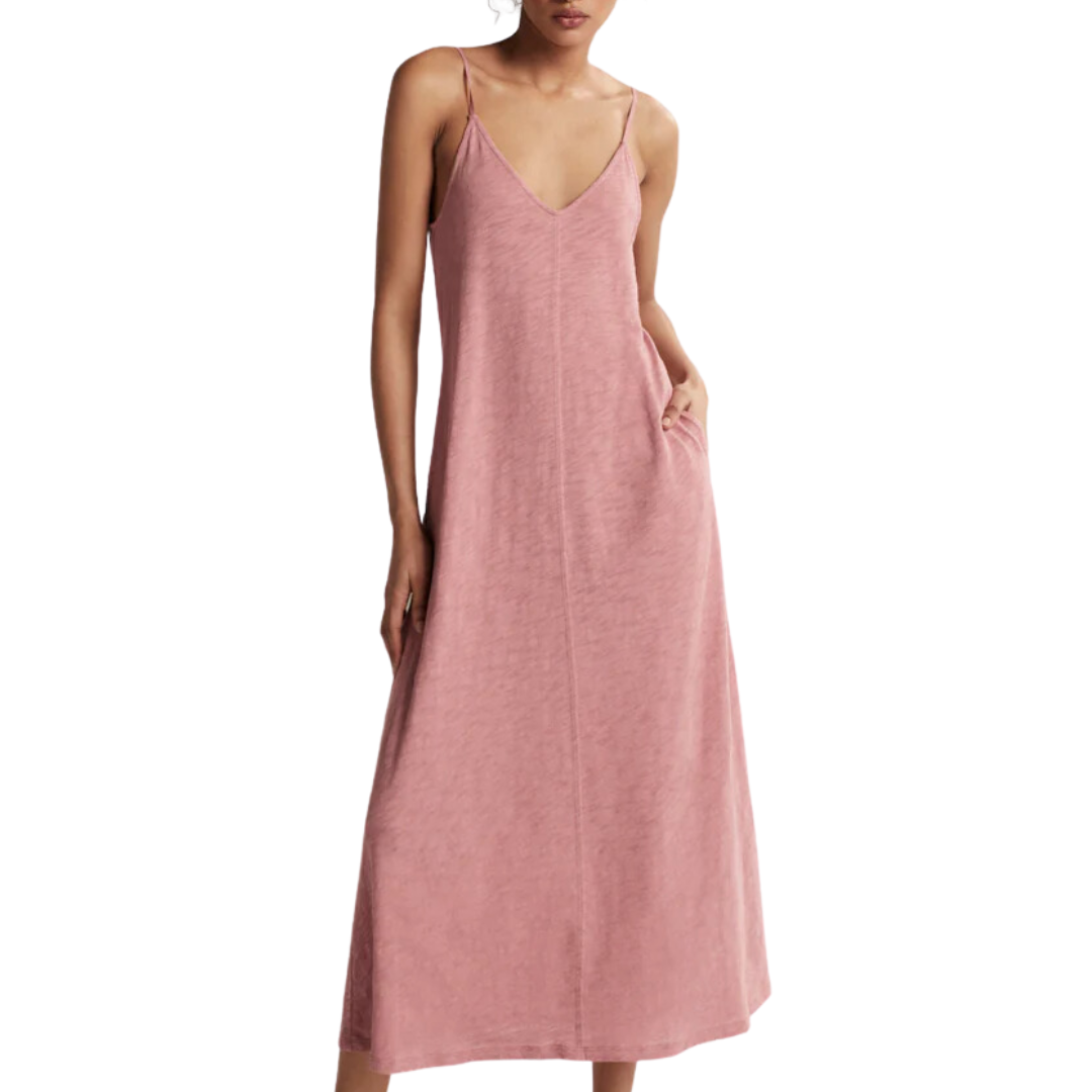 ATM Slub Jersey Tank Maxi Dress