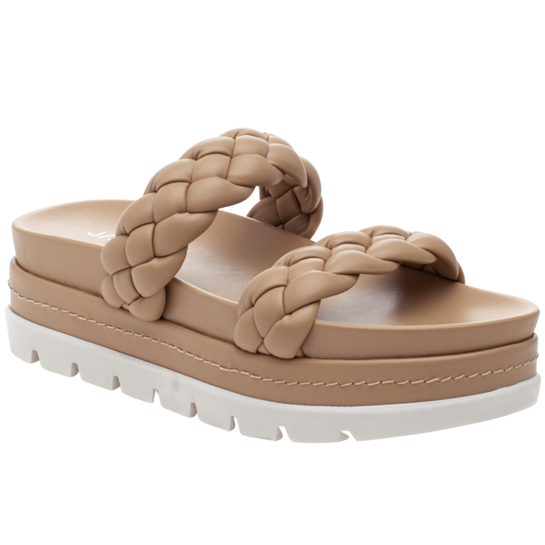 J/Slides Reese Leather Platform Sandals