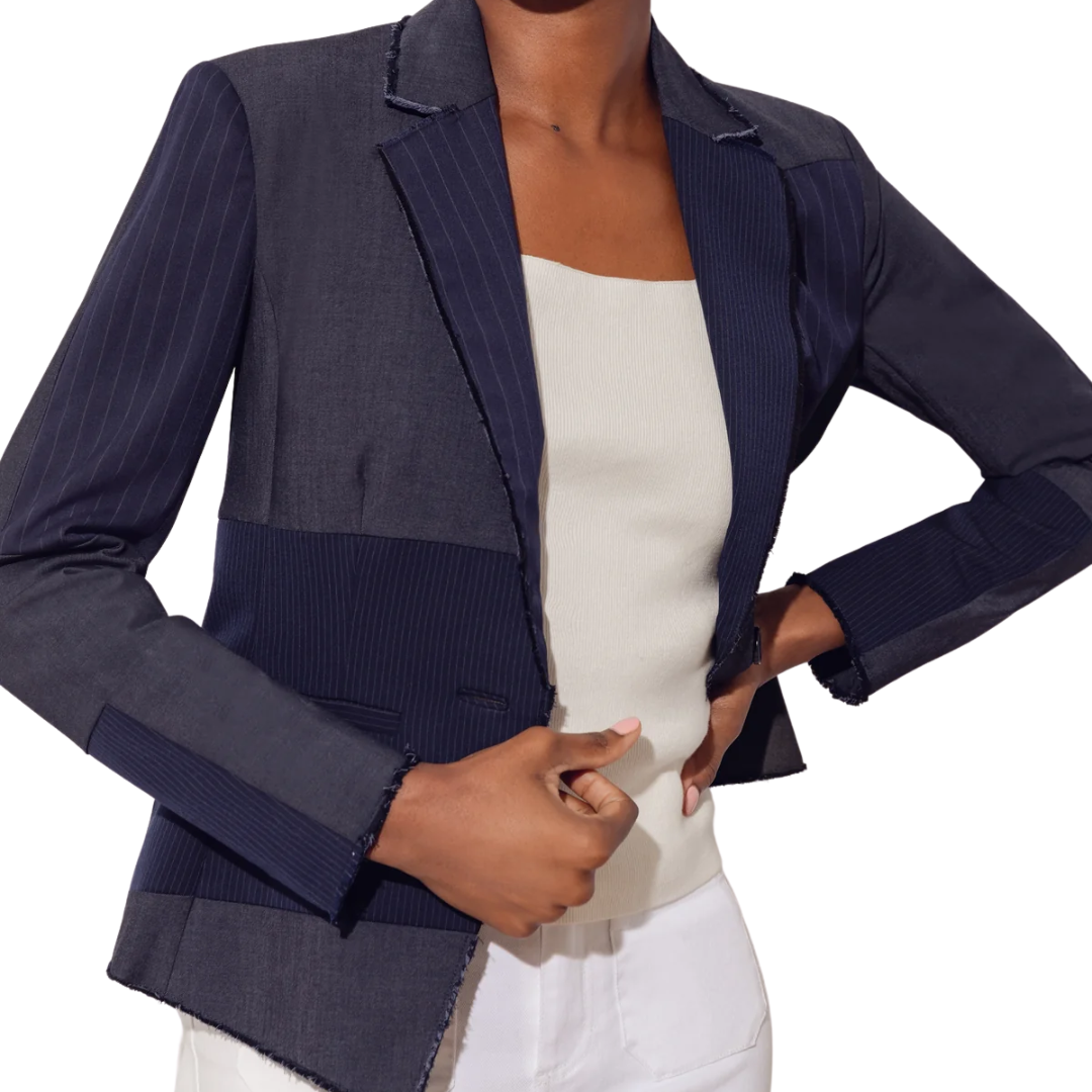 Ecru Patchwork Blazer