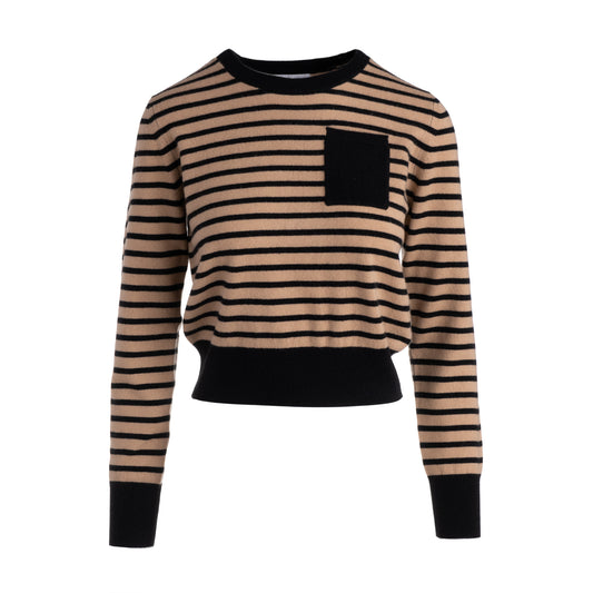 Naadam Cashmere Two-Tone Cropped Sweater