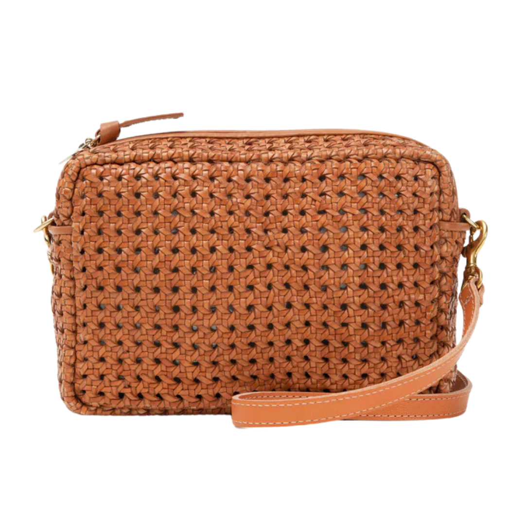 Clare V. Midi Handwoven Crossbody Bag