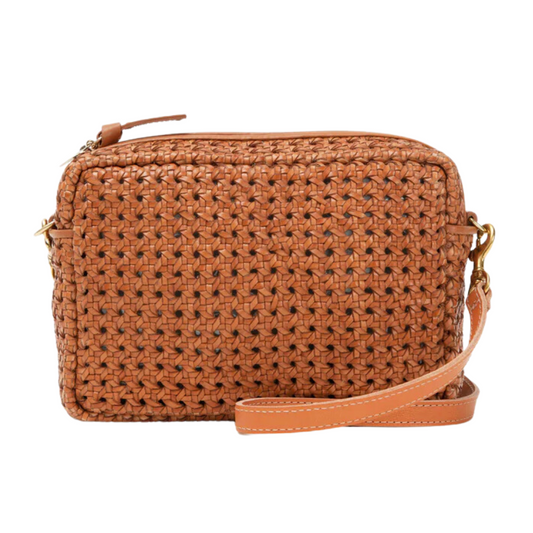 Clare V. Midi Handwoven Crossbody Bag