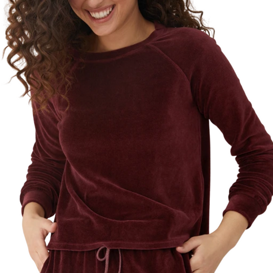 Bella Dahl Long Sleeve Raglan Pullover Sweatshirt