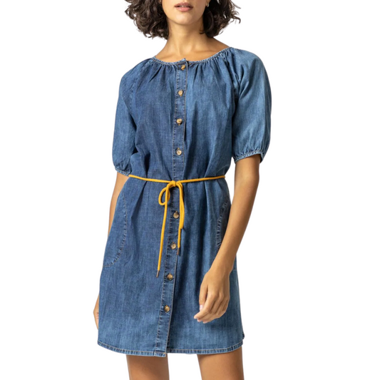 Lilla P Belted Button Down Dress