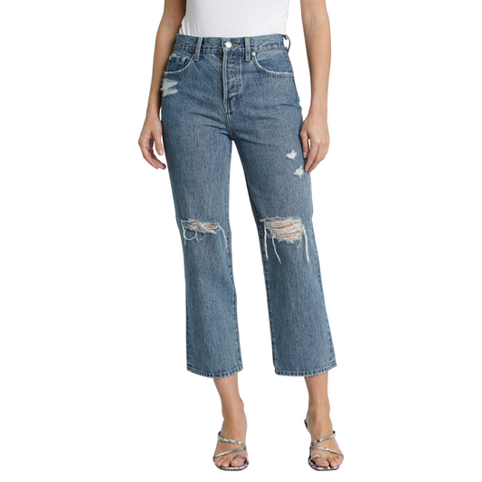 Pistola Cassie High Rise Straight Crop Jeans in Elixir