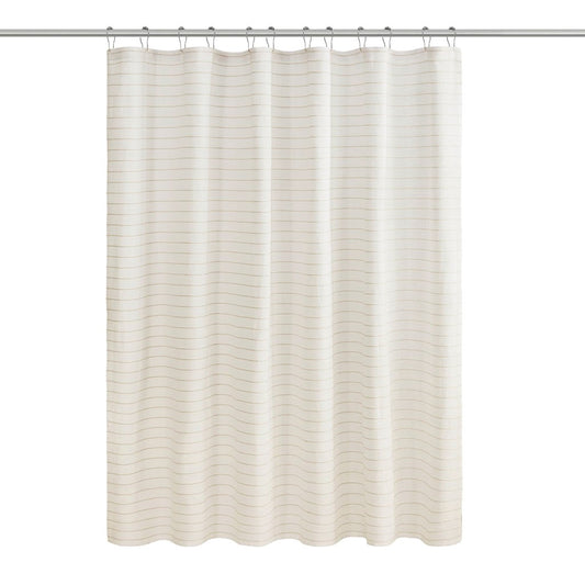 Olliix Home Textured Shower Curtain