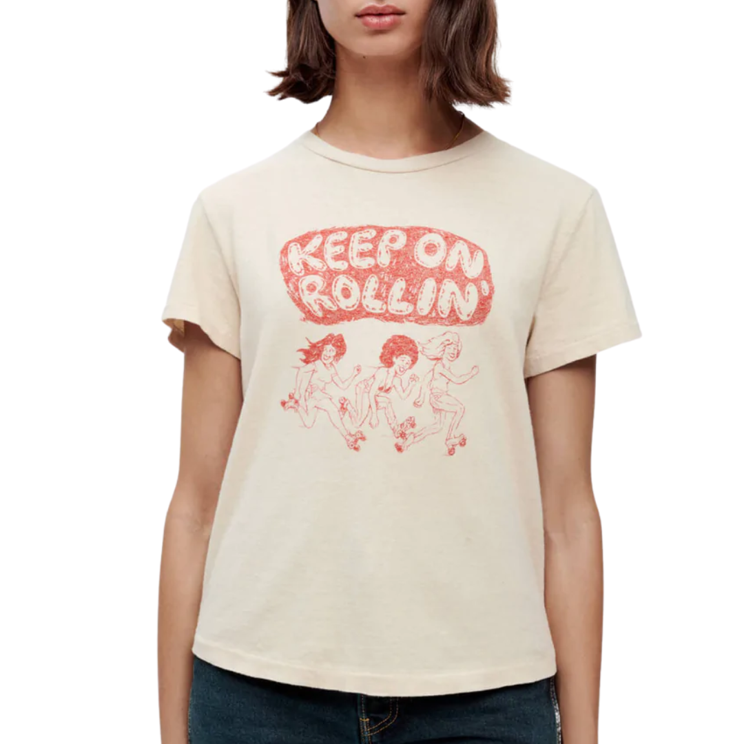 Re/Done Classic "Keep on Rollin'" Tee