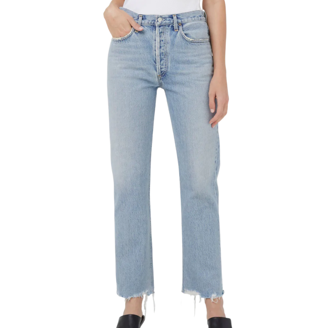 Agolde Lana Mid rise Jeans in Curio