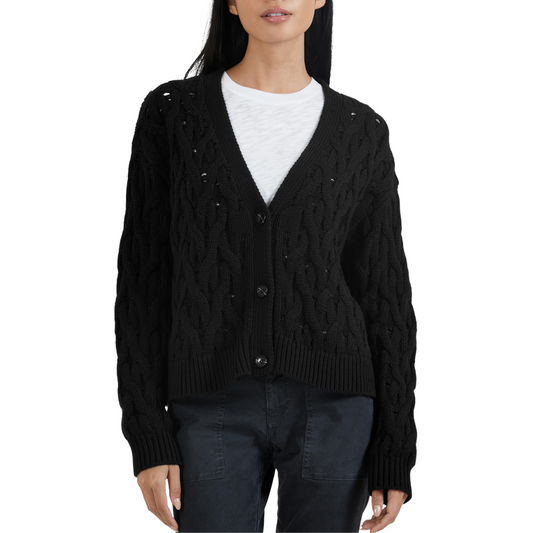 ATM Cashmere Cable Knit Cardigan