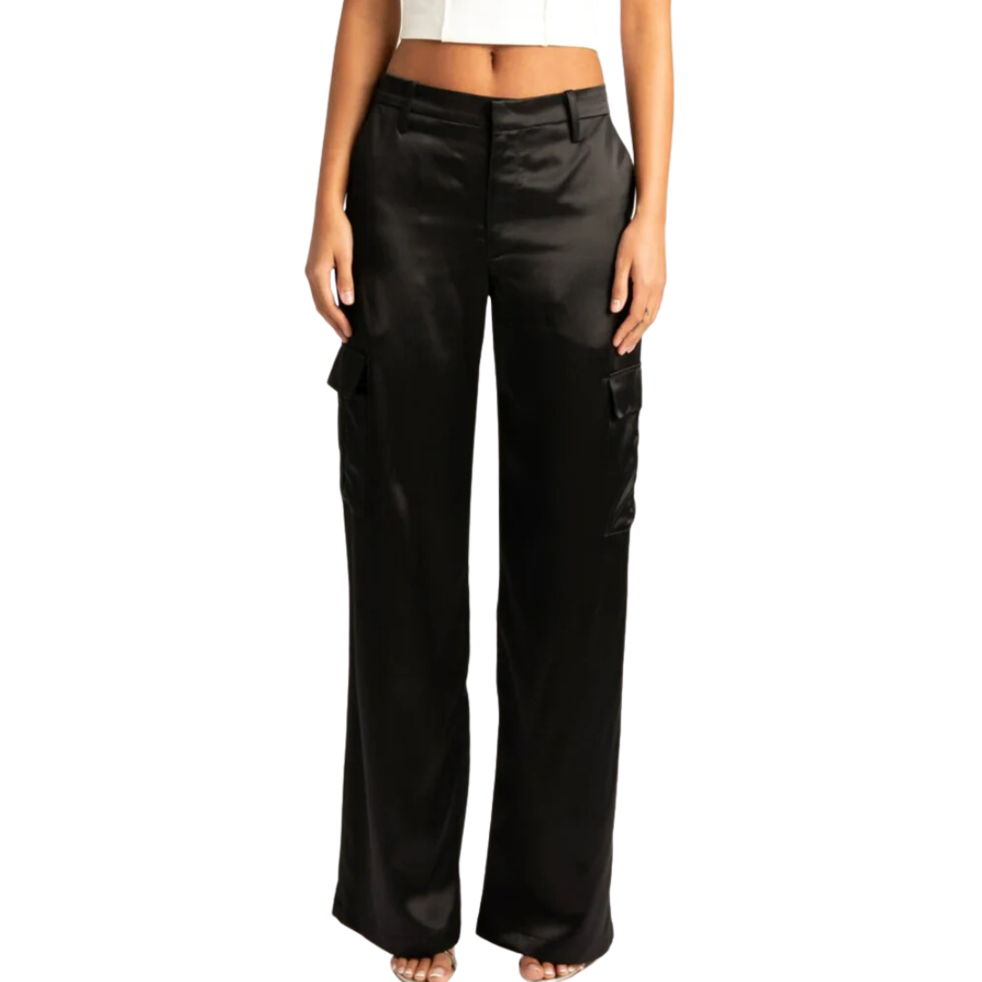 SPRWMN Silk Baggy Cargo Pants