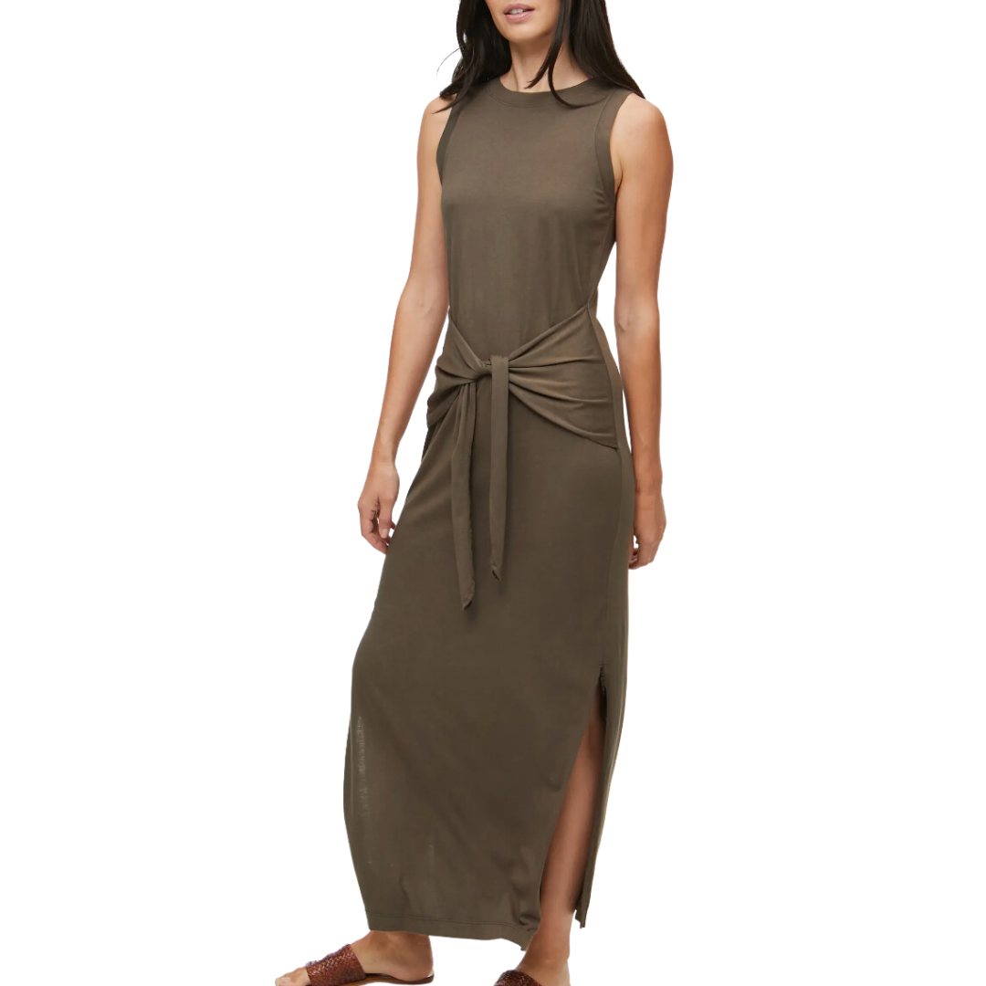 Michael Stars Solange Tie Waist Midi Dress