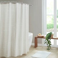 Olliix Home Textured Shower Curtain