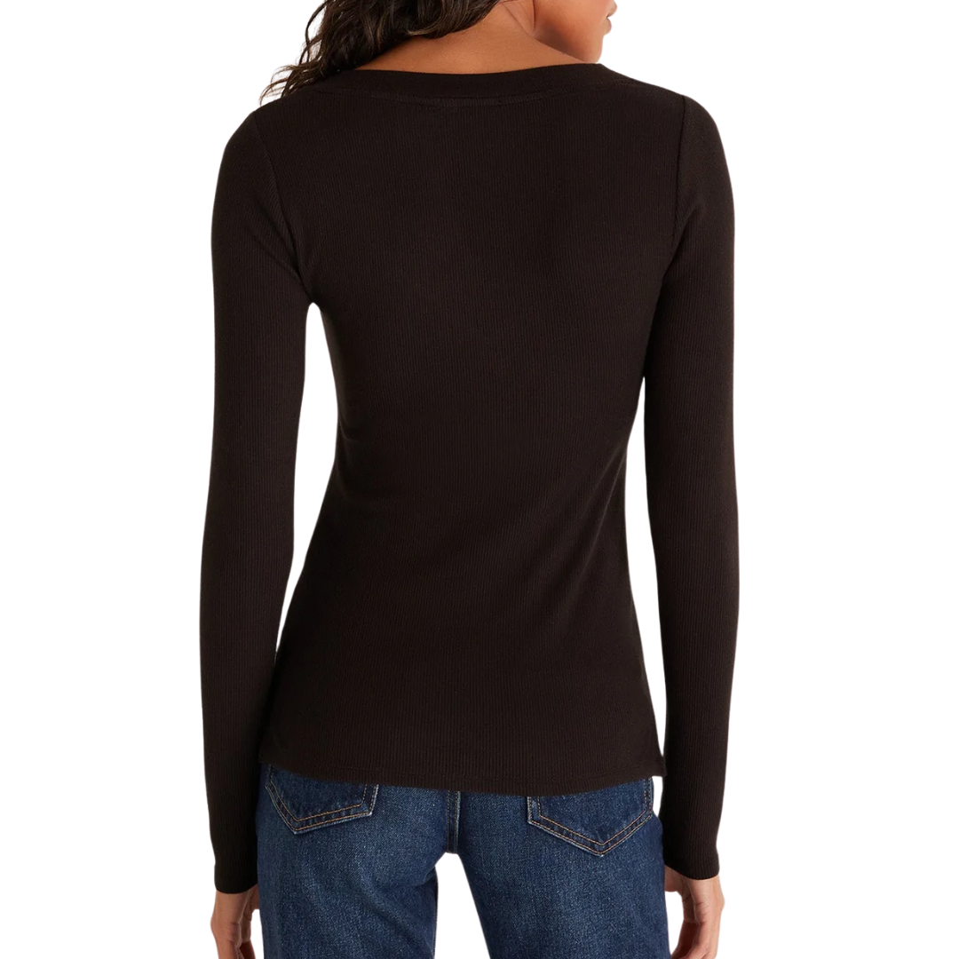 Z Supply Izzy Rib V-Neck Top