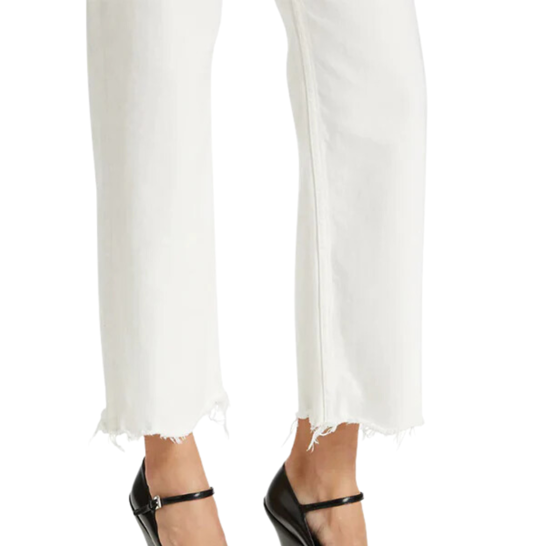 Moussy Aurora Wide Leg Straight Crop Jeans