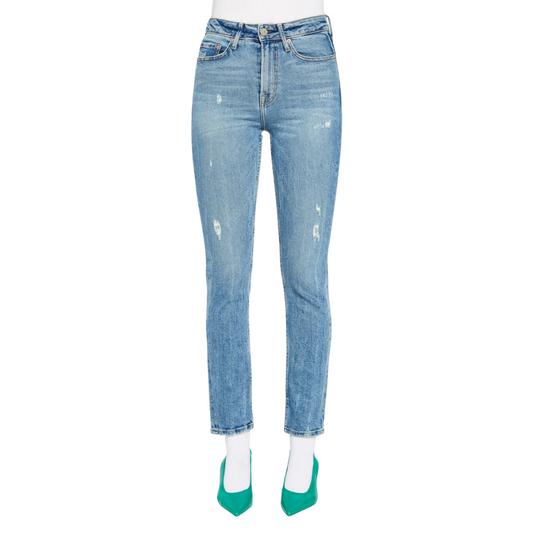 NOEND Eve Slim Straight Cropped Jeans