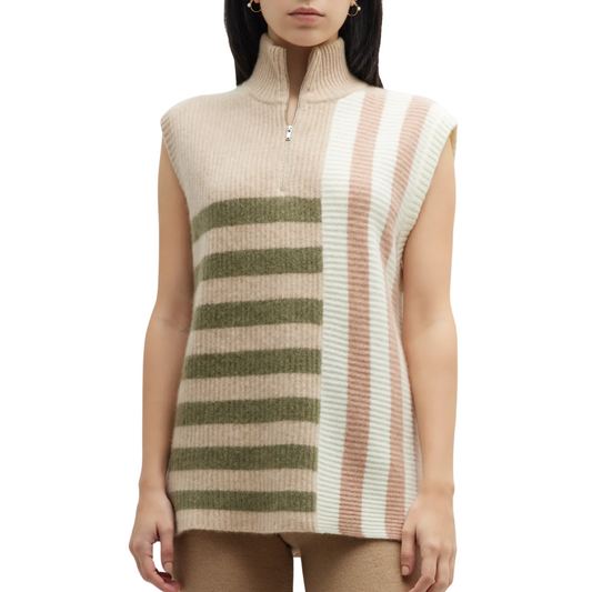 Naadam Cashmere Quarter Zip Sweater Vest