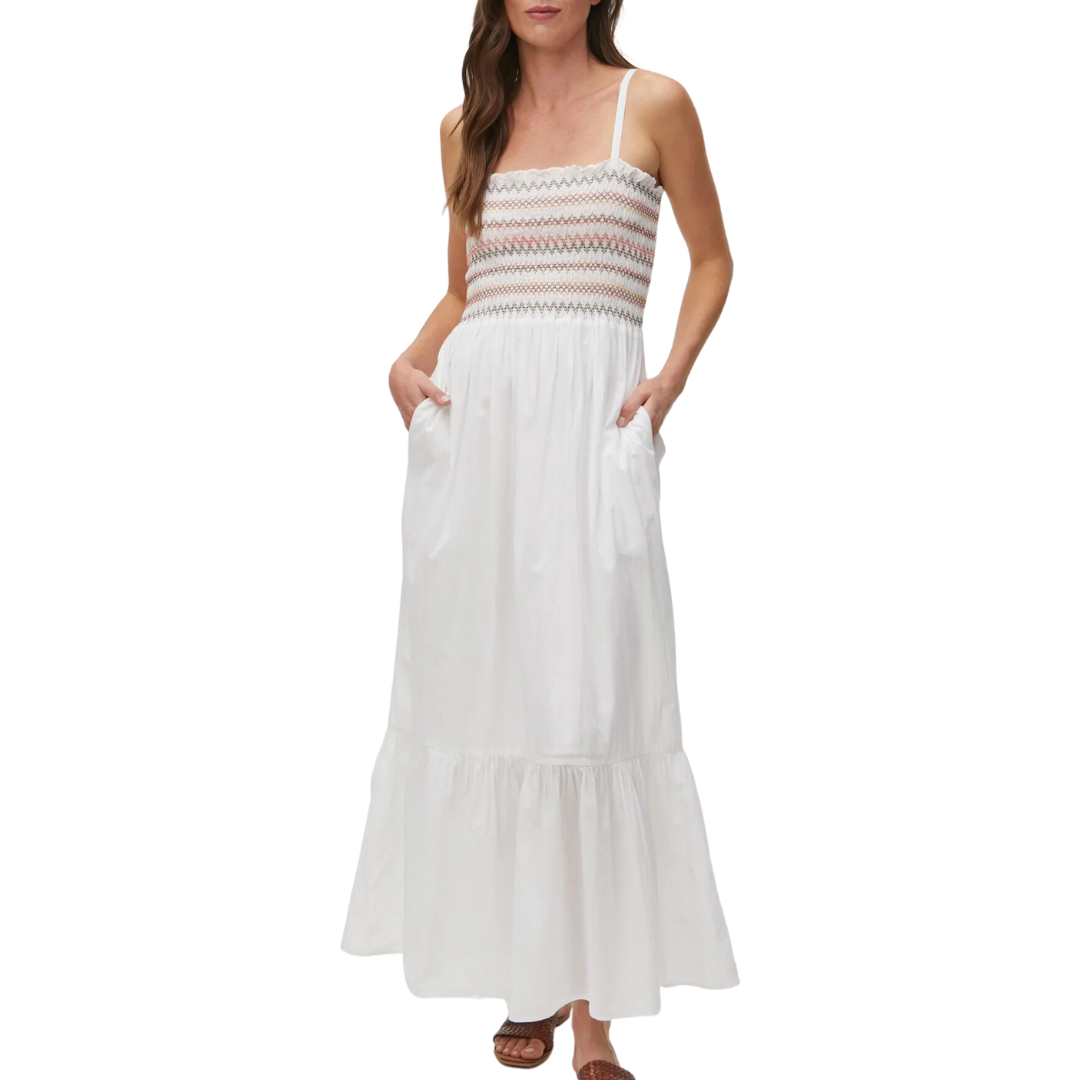 Michael Stars Alejandra Smocked Maxi Dress