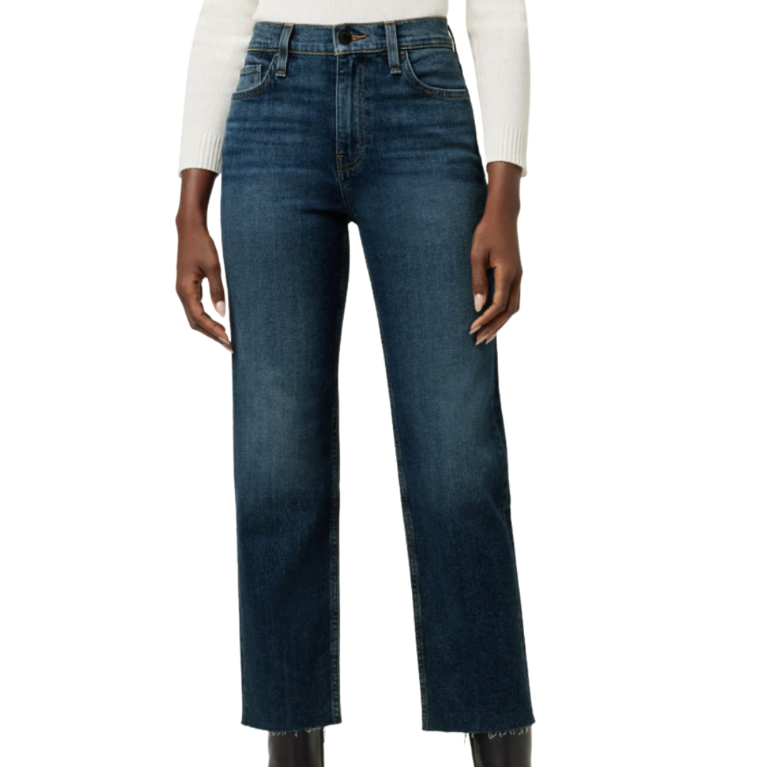 Hudson Remi High Rise Straight Crop Jeans