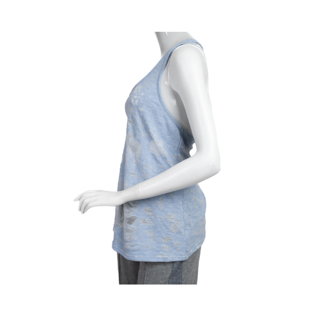 Alo Pure Blue Distressed Tank