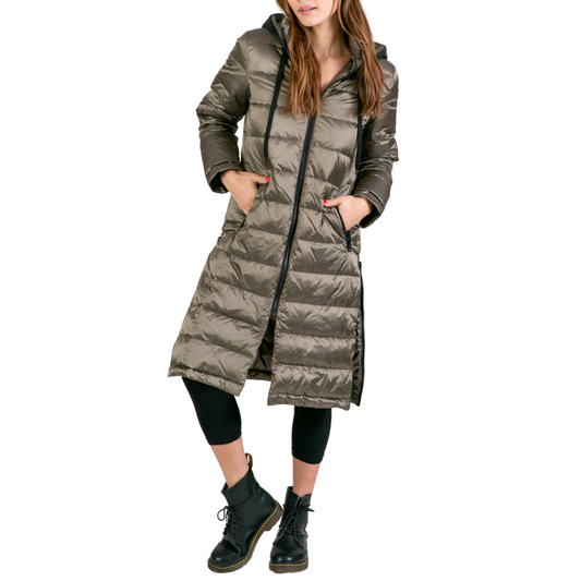 Anorak Quilted Hooded Coat