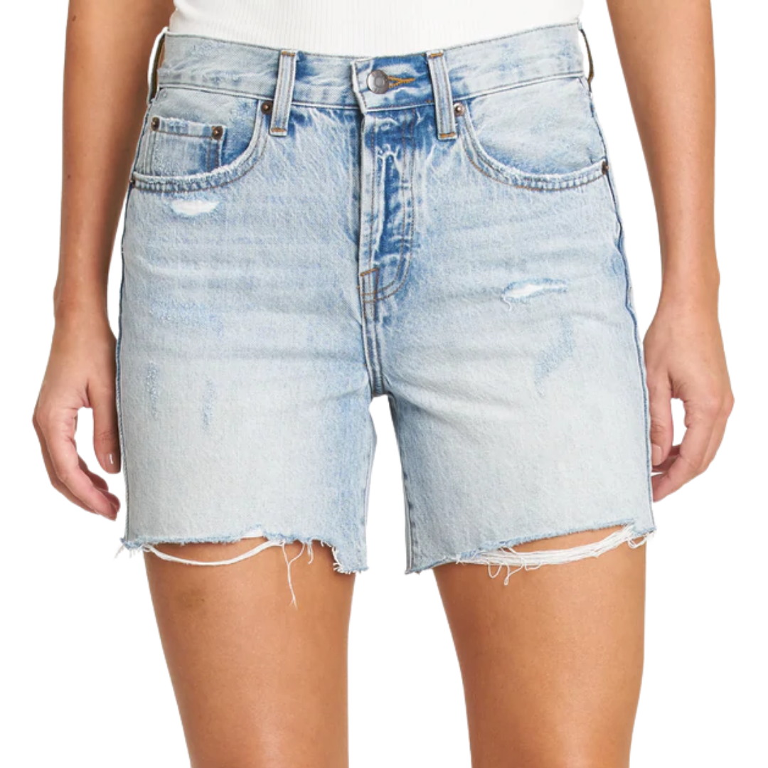 Pistola Devin High Rise Mom Cut Off Shorts