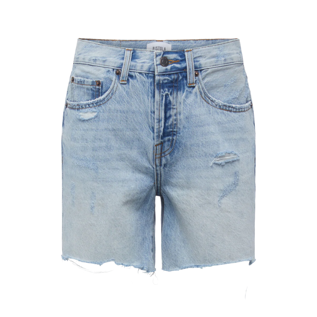 Pistola Devin High Rise Mom Cut Off Shorts