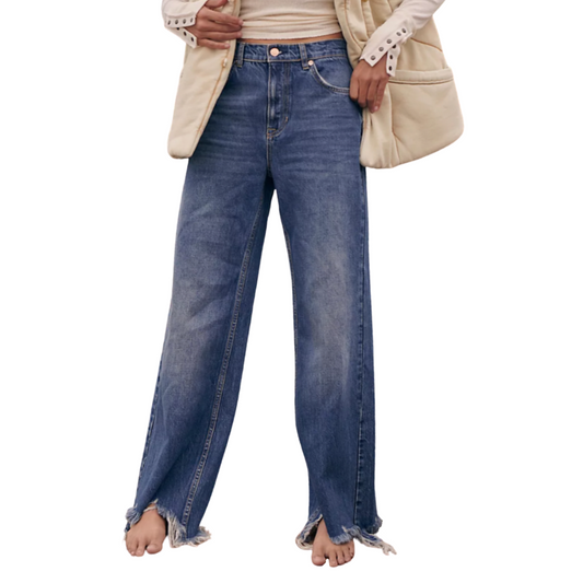 Free People Straight Up Baggy Jeans