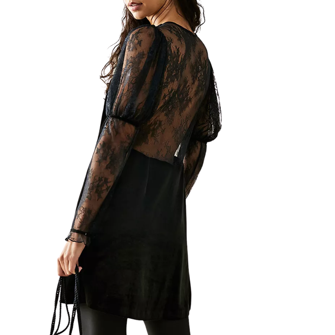 Free People Midnight Hour Mini Dress