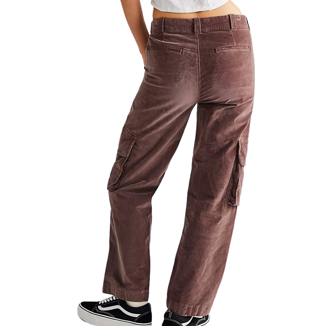 Free People Hard Crushin' Plush Cargo Pants